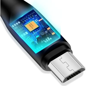 Wholesale USAMS Cable U18 microUSB 2A Fast Charge 1m black SJ268USB01 (US-SJ268) - USA371BLK - {ean13} - Hurt