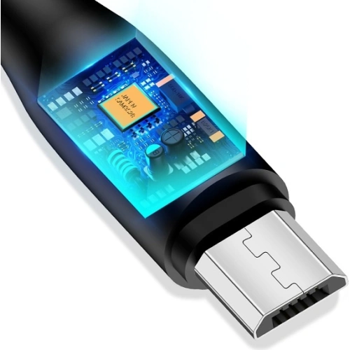 Kabel USAMS U18 microUSB 2A Fast Charge 1m czarny/black SJ268USB01