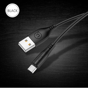 Wholesale USAMS Cable U18 microUSB 2A Fast Charge 1m black SJ268USB01 (US-SJ268) - USA371BLK - {ean13} - Hurt