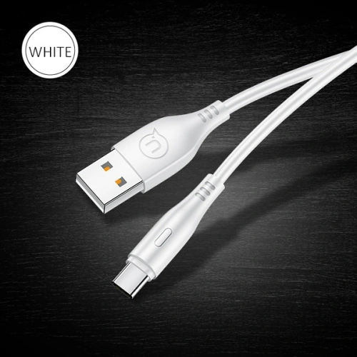 Kabel USAMS U18 USB-C 2A Fast Charge 1m biały/white SJ267USB02