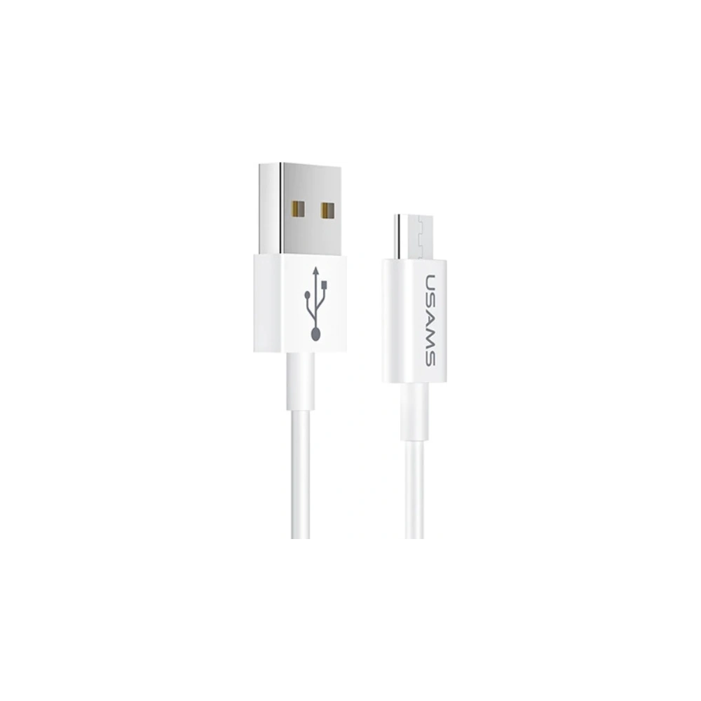 Kabel USAMS U23 microUSB 2A Fast Charge 1m bílý/white SJ284USB01
