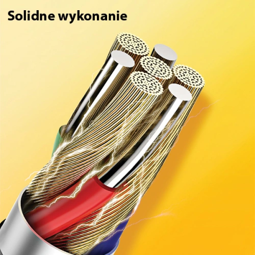 Kabel USAMS U35 3w1 1m 2A Fast Charge czarny/black (lightning/microUSB/USB-C) SJ367USB01