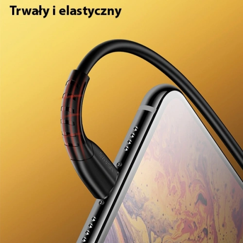 Kabel USAMS U35 3w1 1m 2A Fast Charge czarny/black (lightning/microUSB/USB-C) SJ367USB01