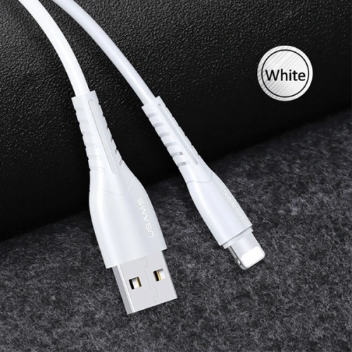 Kabel USAMS U35 lightning 2A Fast Charge 1m biały/white SJ364USB02