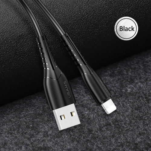 Kabel USAMS U35 lightning 2A Fast Charge 1m czarny/black SJ364USB01