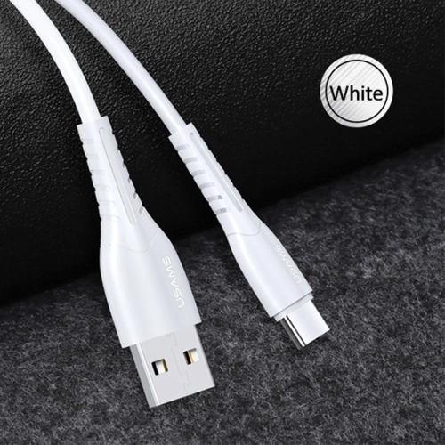 Kabel USAMS U35 microUSB 2A Fast Charge 1m biały/white SJ365USB02