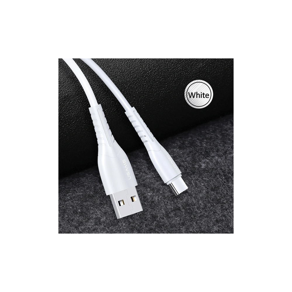 Hurtownia GSM - Kabel USAMS U35 microUSB 2A Fast Charge 1m bílý/white SJ365USB02 - USA380WHT - {ean13} - Hurt