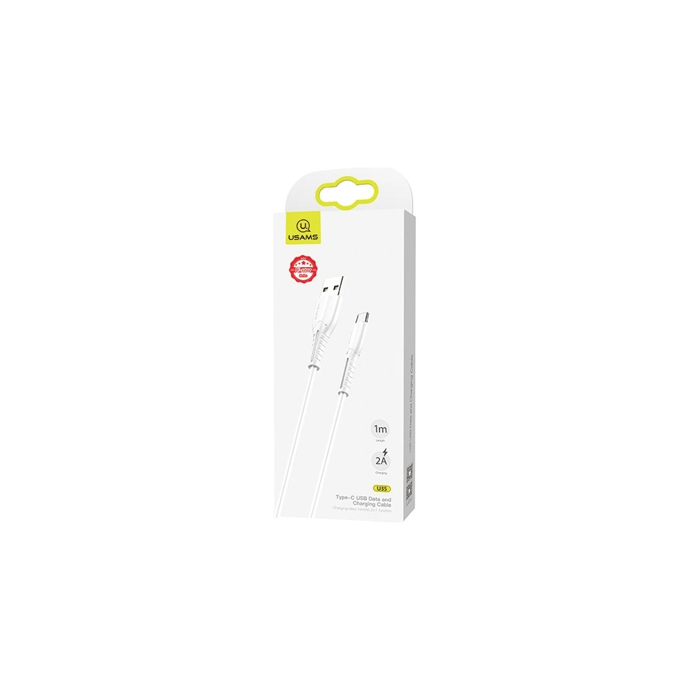 Hurtownia GSM - Kabel USAMS U35 microUSB 2A Fast Charge 1m bílý/white SJ365USB02 - USA380WHT - {ean13} - Hurt