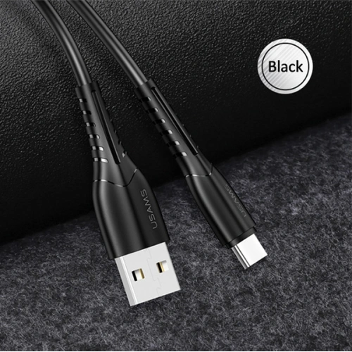 Kabel USAMS U35 microUSB 2A Fast Charge 1m czarny/black SJ365USB01