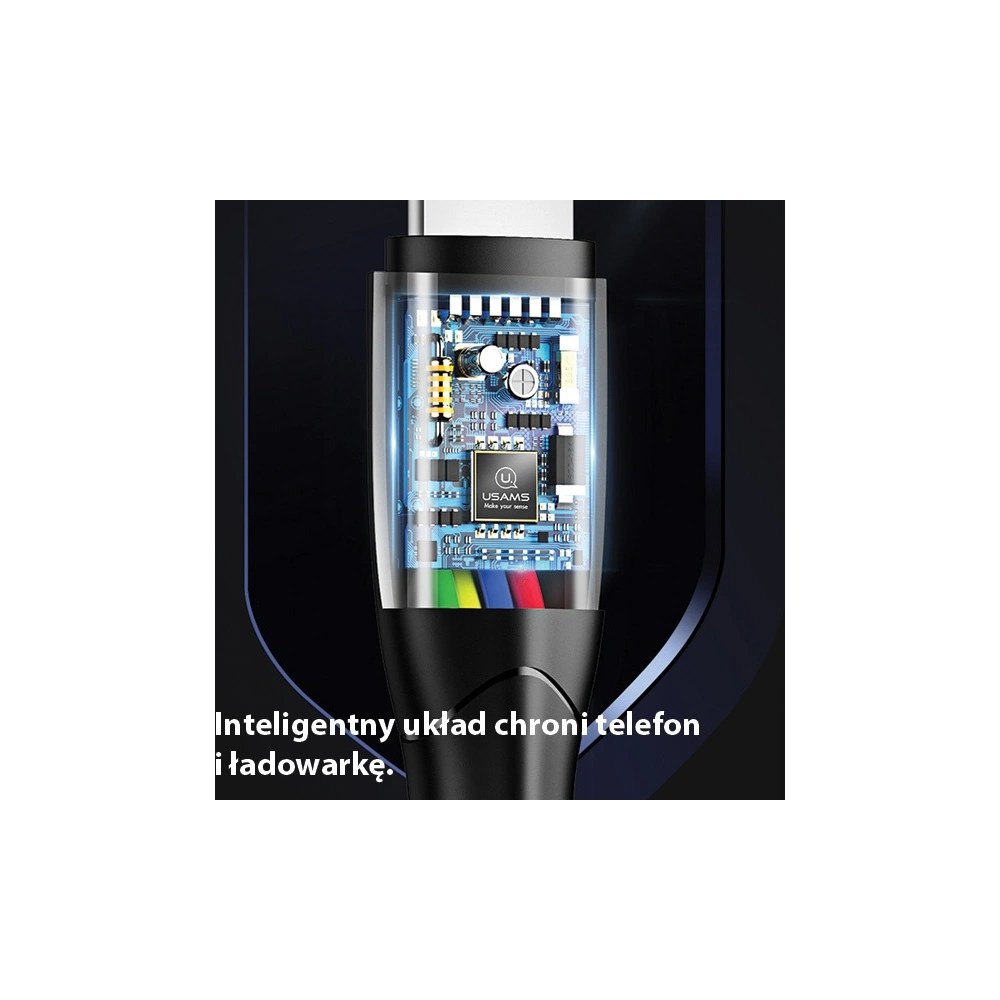 Hurtownia GSM - Kabel USAMS U35 microUSB 2A Fast Charge 1m černý/black SJ365USB01 - USA381BLK - {ean13} - Hurt