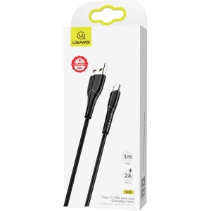 Wholesale USAMS Cable U35 microUSB 2A Fast Charge 1m black SJ365USB01 (US-SJ365) - USA381BLK - {ean13} - Hurt
