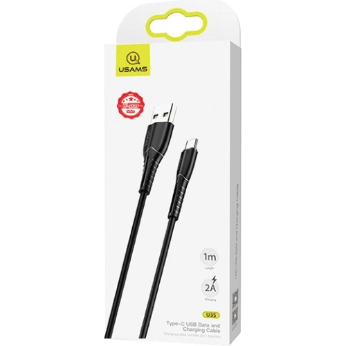 Kabel USAMS U35 microUSB 2A Fast Charge 1m czarny/black SJ365USB01