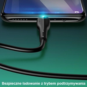 Kabel USAMS U38 microUSB 4A Fast Charge for OPPO 1m biały/white SJ375USB02