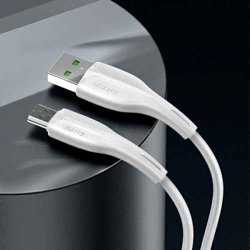 Kabel USAMS U38 microUSB 4A Fast Charge for OPPO 1m biały/white SJ375USB02