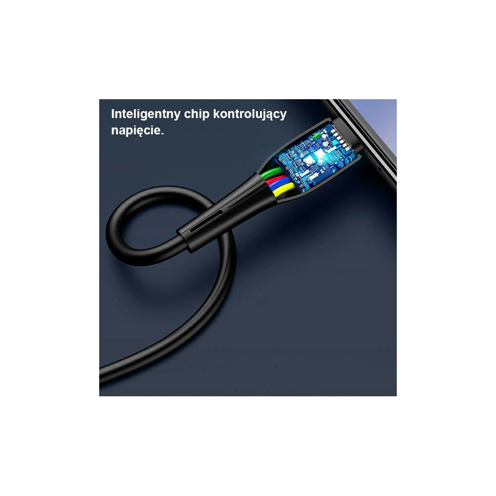 Hurtownia GSM - Kabel USAMS U38 microUSB 4A Fast Charge pro OPPO 1m černý/black SJ375USB01 - USA385BLK - {ean13} - Hurt