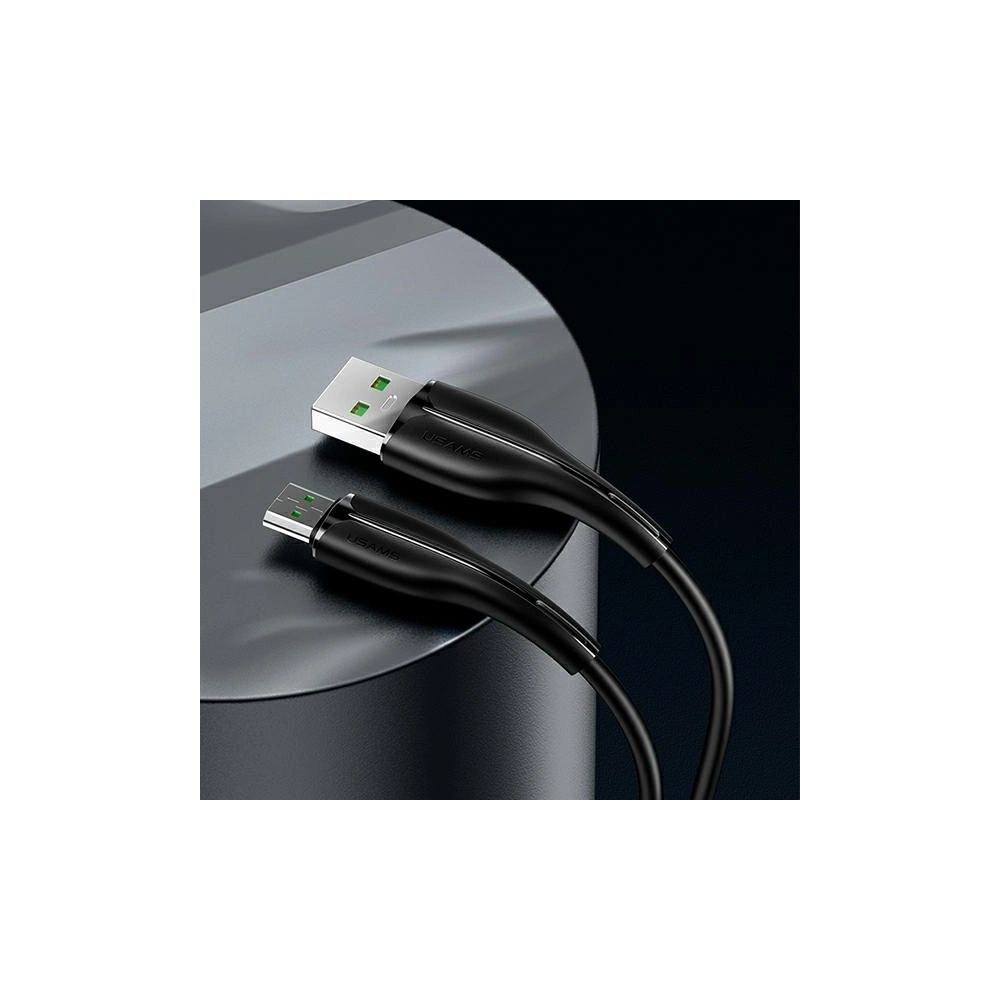 Hurtownia GSM - Kabel USAMS U38 microUSB 4A Fast Charge pro OPPO 1m černý/black SJ375USB01 - USA385BLK - {ean13} - Hurt
