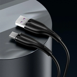 Hurtownia GSM - Kabel USAMS U38 USB-C 5A Fast Charge for OPPO/HUAWEI 1m czarny/black SJ376USB01 - USA387BLK - {ean13} - Hurt