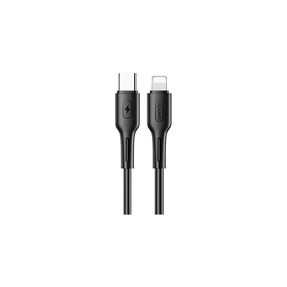 Kabel USAMS U43 USB-C na Lightning 30W PD 1.2m černý/black SJ406USB01