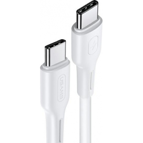 Hurtownia Usams - 6958444922454 - USA390WHT - Kabel USAMS U43 USB-C na USB-C 100W PD Fast Charge 5A 1.2m biały/white SJ459USB02 - B2B homescreen