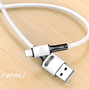 Hurtownia GSM - Kabel USAMS U52 lightning 2A Fast Charge 1m biały/white SJ434USB01 - USA394WHT - {ean13} - Hurt