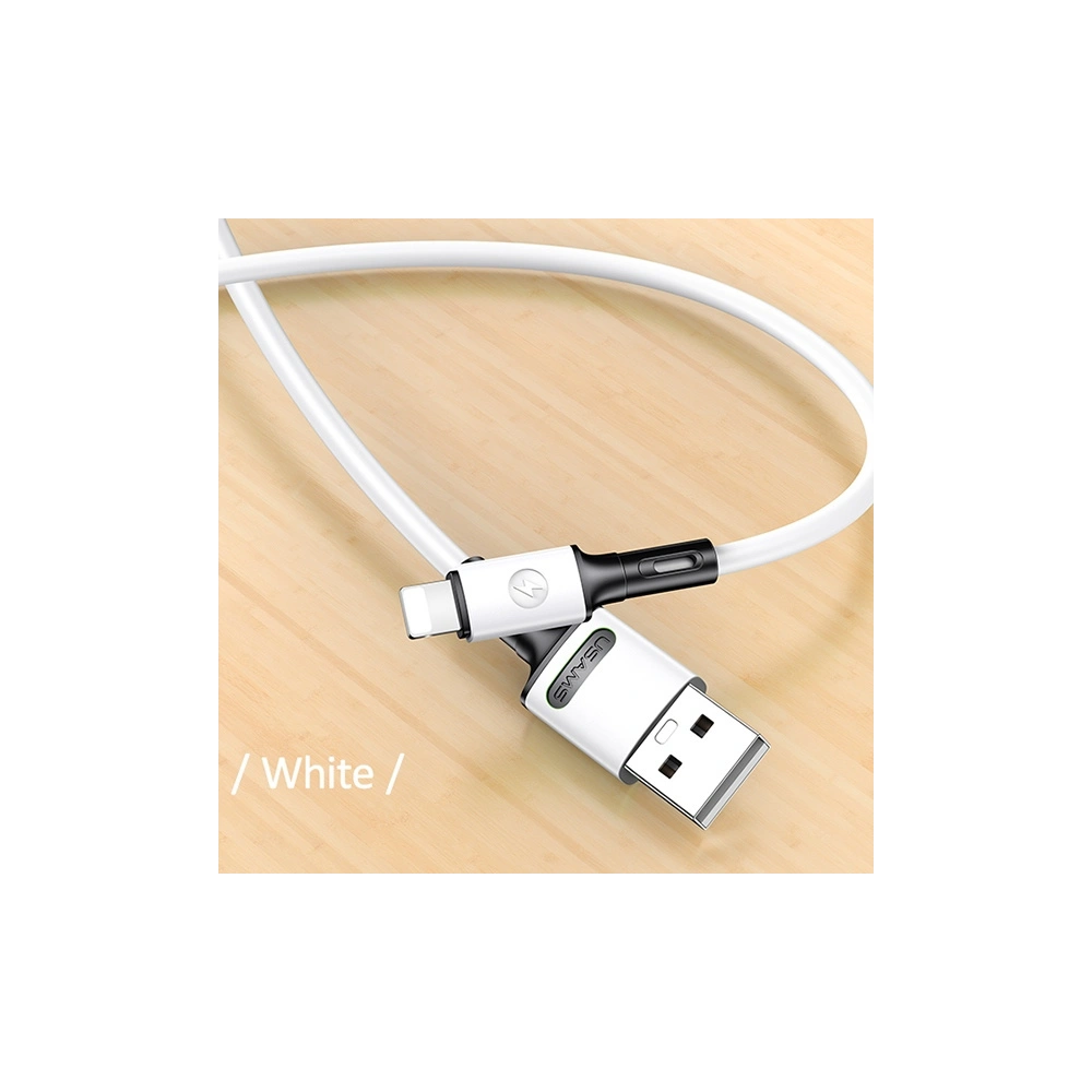 Hurtownia GSM - Kabel USAMS U52 lightning 2A Fast Charge 1m biały/white SJ434USB01 - USA394WHT - {ean13} - Hurt