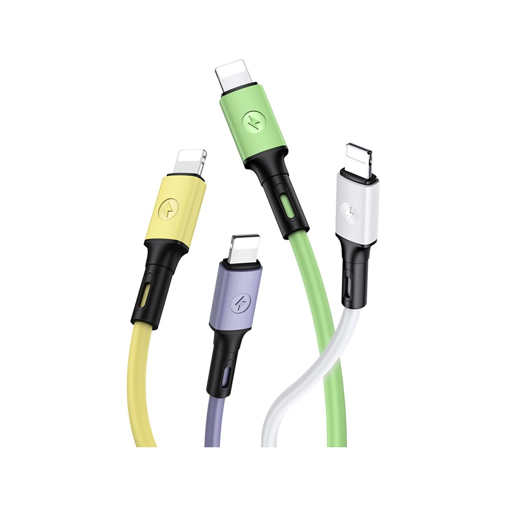 Hurtownia GSM - Kabel USAMS U52 lightning 2A Fast Charge 1m biały/white SJ434USB01 - USA394WHT - {ean13} - Hurt
