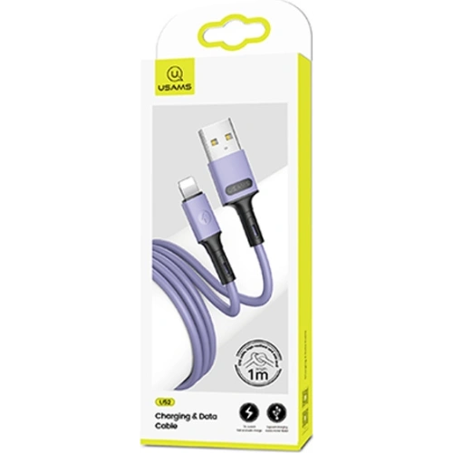Kabel USAMS U52 lightning 2A Fast Charge 1m purpurowy/purple SJ434USB04