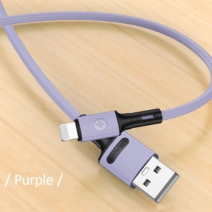 Hurtownia GSM - Kabel USAMS U52 lightning 2A Fast Charge 1m purpurowy/purple SJ434USB04 - USA395PRP - {ean13} - Hurt