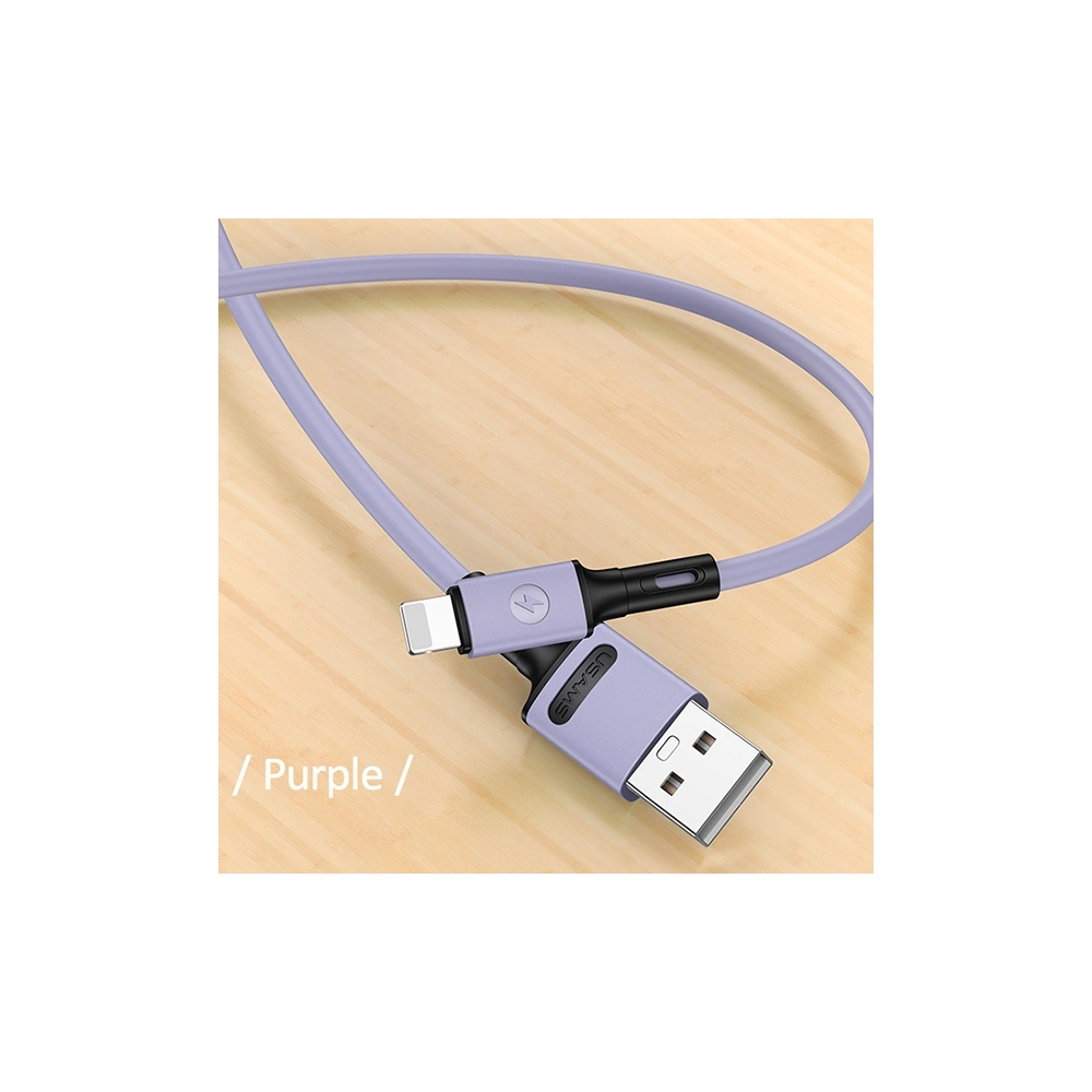 Hurtownia GSM - Kabel USAMS U52 lightning 2A Fast Charge 1m purpurowy/purple SJ434USB04 - USA395PRP - {ean13} - Hurt