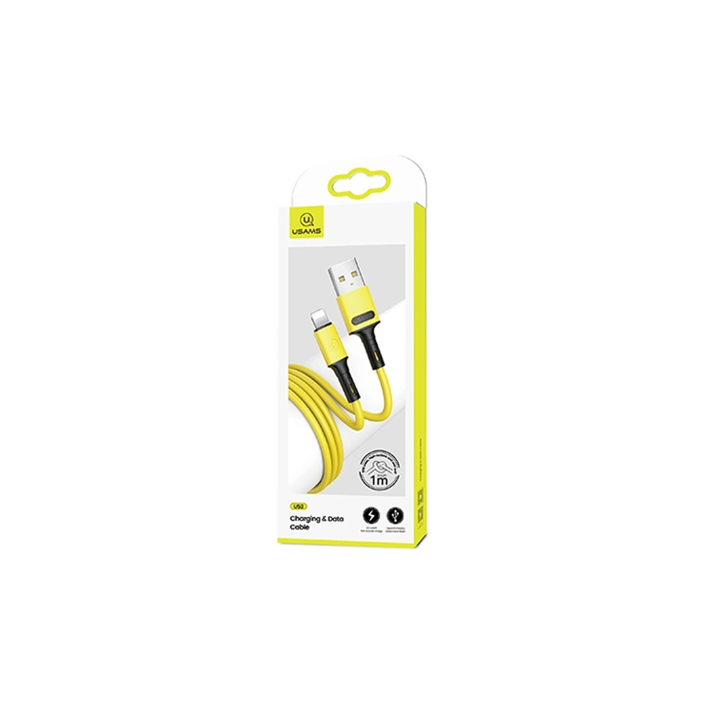 Hurtownia GSM - Kabel USAMS U52 lightning 2A rychlé nabíjení 1m žlutý SJ434USB03 - USA397YEL - {ean13} - Hurt