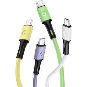Wholesale USAMS Cable U52 microUSB 2A Fast Charge 1m green SJ435USB02 (US-SJ435) - USA400GRN - {ean13} - Hurt