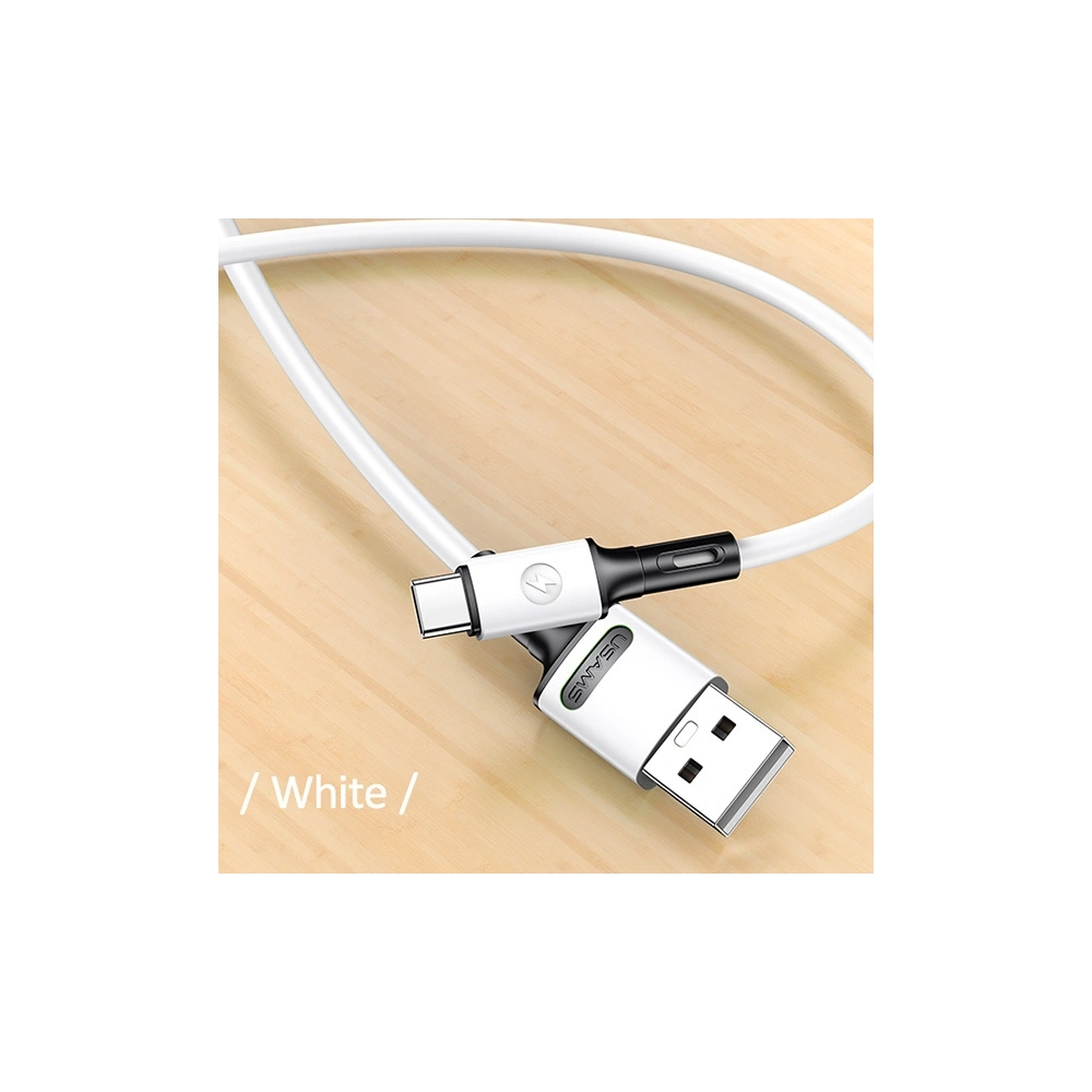 Hurtownia GSM - Kabel USAMS U52 USB-C 2A Rychlé nabíjení 1m bílý/white SJ436USB01 - USA402WHT - {ean13} - Hurt