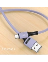 Hurtownia GSM - Kabel USAMS U52 USB-C 2A Fast Charge 1m purpurowy/purple SJ436USB04 - USA403PRP - {ean13} - Hurt