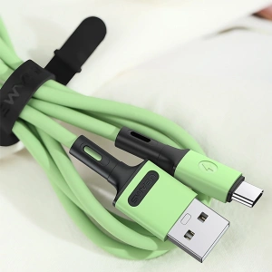 Hurtownia GSM - Kabel USAMS U52 USB-C 2A Fast Charge 1m zielony/green SJ436USB02 - USA404GRN - {ean13} - Hurt