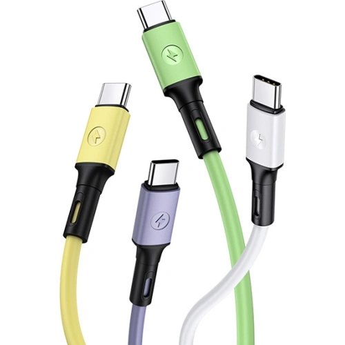 Kabel USAMS U52 USB-C 2A Fast Charge 1m żółty/yellow SJ436USB03