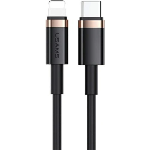 Kabel USAMS U63 USB-C na Lightning 1,2m 20W PD Fast Charge czarny/black SJ484USB01