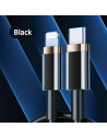 Kabel USAMS U63 USB-C na Lightning 1,2m 20W PD Fast Charge czarny/black SJ484USB01
