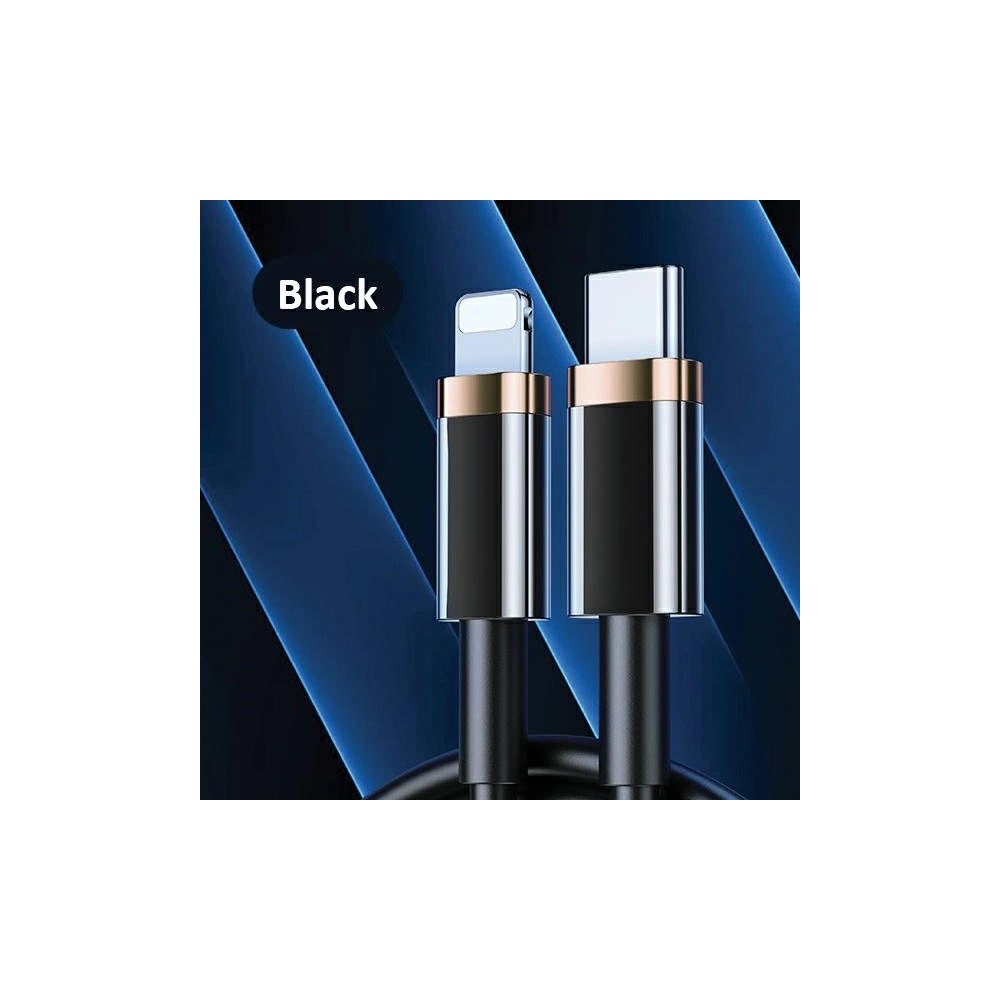 Kabel USAMS U63 USB-C na Lightning 1,2m 20W PD Fast Charge czarny/black SJ484USB01
