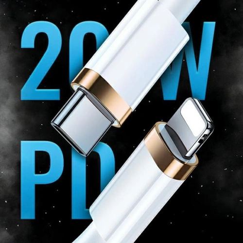 Kabel USAMS U63 USB-C na Lightning 1,2m 20W PD Fast Charge czarny/black SJ484USB01