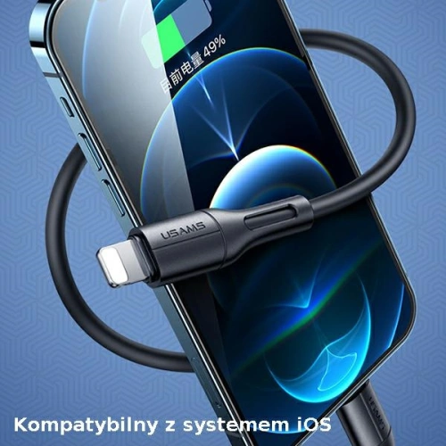 Kabel USAMS U68 lightning 2A Fast Charge 1m czarny/black SJ500USB01