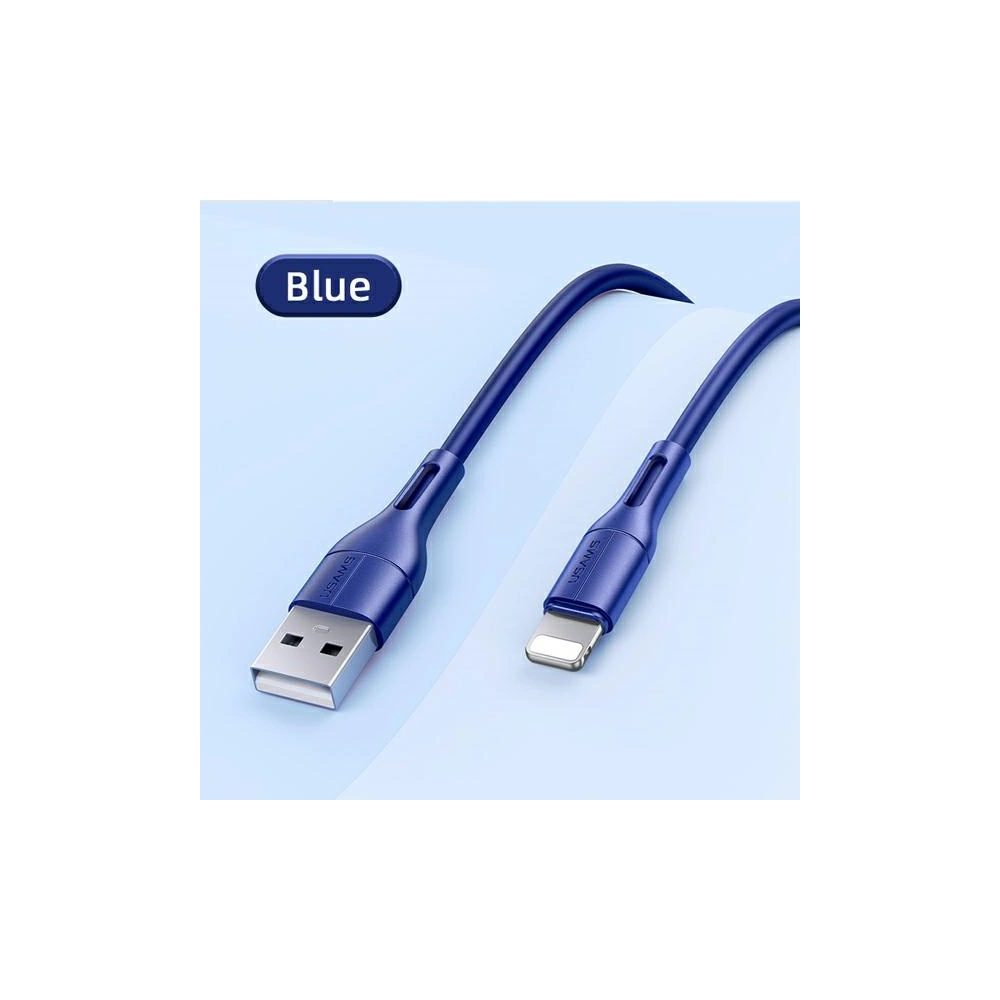 Hurtownia GSM - Kabel USAMS U68 lightning 2A rychlé nabíjení 1m modrý/blue SJ500USB03 - USA412BLU - {ean13} - Hurt
