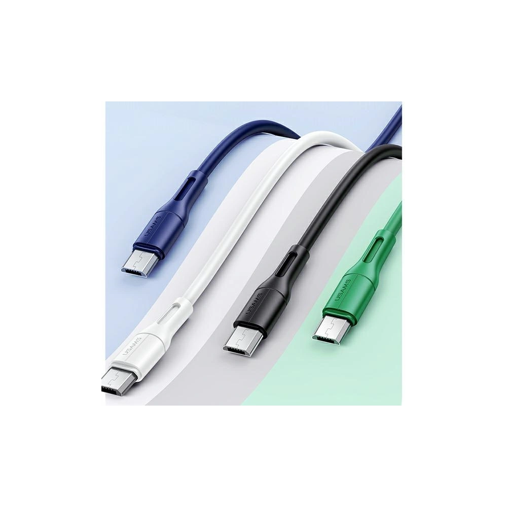 Hurtownia GSM - Kabel USAMS U68 microUSB 2A Fast Charge 1m bílý/white SJ502USB02 - USA414WHT - {ean13} - Hurt