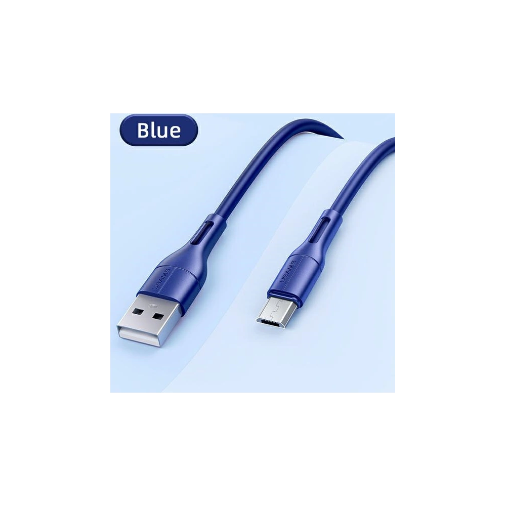Hurtownia GSM - Kabel USAMS U68 microUSB 2A Fast Charge 1m modrý/blue SJ502USB03 - USA416BLU - {ean13} - Hurt