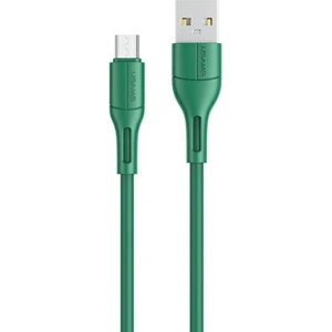 Wholesale USAMS Cable U68 microUSB 2A Fast Charge 1m green SJ502USB04 (US-SJ502) - USA417GRN - {ean13} - Hurt