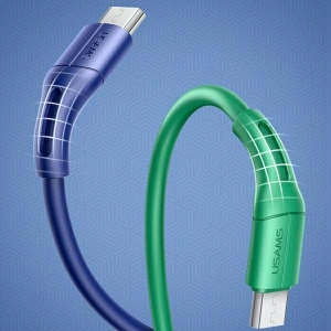 Wholesale USAMS Cable U68 microUSB 2A Fast Charge 1m green SJ502USB04 (US-SJ502) - USA417GRN - {ean13} - Hurt