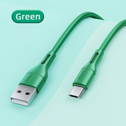 Kabel USAMS U68 microUSB 2A Fast Charge 1m zielony/green SJ502USB04