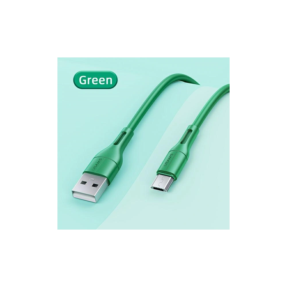 Hurtownia GSM - Kabel USAMS U68 microUSB 2A Fast Charge 1m zelený/green SJ502USB04 - USA417GRN - {ean13} - Hurt