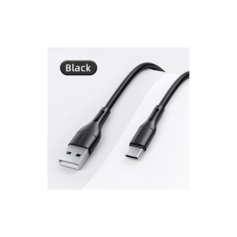 Hurtownia GSM - Kabel USAMS U68 USB-C 2A Fast Charge 1m černý/black SJ501USB01 - USA419BLK - {ean13} - Hurt