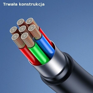 Hurtownia GSM - Kabel USAMS U68 USB-C 2A Fast Charge 1m niebieski/blue SJ501USB03 - USA420BLU - {ean13} - Hurt