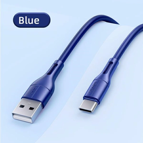 Kabel USAMS U68 USB-C 2A Fast Charge 1m niebieski/blue SJ501USB03
